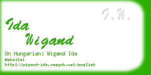 ida wigand business card